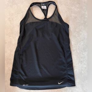 Nike Black Mesh Dri-FIT Tank. XS